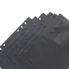 Fábrica de Origen 4 Ranuras Patrón Lichi Negro Transparente Doble Cara Almacenamiento de Colección de Tarjetas Álbum de Tarjetas Páginas Interiores