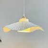 Luminária Pendente de Tecido Estilo Cream Nórdico, Lâmpada de Quarto Artística de Designer Ins, Iluminação Nórdica Minimalista de Alto Padrão