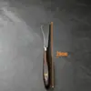 Raspador de pintura al óleo altamente elástico, cuchillo para mezclar colores de pintura acrílica artística, raspador de pintura de acero inoxidable individual con mango de madera