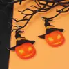Pendientes Europeos y Americanos de Halloween Transfronterizos, Exagerados y Simples Pendientes de Gancho con Colgante de Calabaza con Capucha de Acrílico, Accesorios para Fiestas Festivas