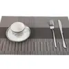 Jogos Americanos Transfronteiriços de Fibra de Bambu, Antiderrapantes, Impermeáveis, à Prova de Óleo, Jogos de Mesa, Tapetes de Isolamento para Cozinha de Restaurante, Utensílios de Mesa, Não Laváveis