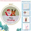 Série de Natal Transfronteiriça Novos Produtos Kit DIY Artesanal Infantil Kit de Materiais para Bordado com Agulha Mágica Porta-copos