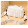 Bolso de Mujer Transfronterizo, Bolso Cuadrado Pequeño de Piel de Vacuno de Primera Capa, Bolso de Hombro, Bolso Bandolera de Axila para Desplazamiento Versátil de Alta Gama, Bolso de Mujer de Cuero Genuino