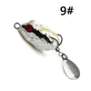 Mini Señuelo para Lanzamiento a Larga Distancia, Cebo Rana Tailandesa de 2.5 cm/3 g para Pelear Peces Negros, Señuelo Blando con Doble Anzuelo y Ruido