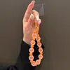Correa para teléfono mate inspirada en colores dopamina, funda de teléfono, cadena para muñeca, llavero, accesorio para bolso y amuleto anti-pérdida
