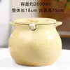 Contenedor de Grasa de Cerdo Olla de Aceite de Cocina Tarro Cerámico para el Hogar con Tapa Resistente a Altas Temperaturas Tarro Grande para Aceite de Chile y Condimentos