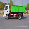 Caminhão de Lixo Tipo Basculante Feiduo Auchi X2 Placa Azul Braço de 6 Cantos Pode Entrar no Porão para Transportar Entulho de Construção