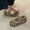 Zapatos de Plataforma Mary Jane de Lana con Piel para Mujer 2026 Otoño/Invierno Forro Cálido Zapatos Individuales Velcro Birken Zapatos de Algodón