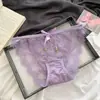 Sinfonia de Cores~Novas Calcinhas de Renda Sexy Estilo Francês para Mulheres, Finas e Respiráveis com Forro de Algodão Puro, Calcinhas Femininas