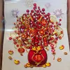 2026 Adhesivos para Ventana de Año Nuevo Año del Caballo Decoración del Festival de Primavera Árbol de la Fortuna Pegatinas para Vidrio de Ventana Adhesivos Festivos para Ventana de Año Nuevo