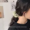 Anillo para el Pelo Estilo Pura Pasión Intestino Grueso Estilo Ins Anillo de Tela de Intestino Grueso Floral Goma Elástica Simple de Verano para Recogido Alto Accesorios para el Cabello Reductores de Edad