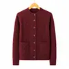 Cárdigan para mujeres de mediana edad y mayores, ropa de otoño para madre, chaqueta corta, suegra, abuela, primavera, otoño, invierno, top de punto