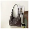 Bolsa Tote de Ombro Único com Textura Trançada Retrô Grande Capacidade 2026 Nova Tendência Transfronteiriça Casual Tendência Bolsa de Ombro Grande Capacidade