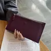 Billetera Larga de Cuero Genuino para Mujer, Ultradelgada 2026 Versión Coreana, Nueva Billetera Simple Casual con Cremallera para Teléfono Móvil, Billetera Suave de Piel de Vaca