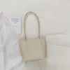 2026 Bolso de mano tejido simple de moda para mujer, ligero de verano, estilo vintage, para vacaciones, para ir al trabajo, de hombro, cruzado