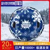 Ventas Directas de Fábrica Weicheng Copo de Nieve Azul Amazon Transfronterizo Círculo de Esquí Inflable Tubo de Esquí Juguete de Invierno para Exterior