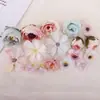 Paquete de material de ramillete de corona hecho a mano DIY, tocado Hanfu, accesorios para el cabello, accesorios de ropa, arreglo de boda, decoración de pared de flores