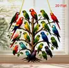 Nuevo Colgante de Pájaro Acrílico Transfronterizo para Decoración de Sala de Estar Interior y Jardín Exterior, Adorno Colgante para Arreglo de Fiesta Navideña
