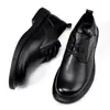 2026 Otoño Transpirables Invierno Más Terciopelo Nuevo Cuero Genuino Zapatos de Hombre Venta al por Mayor Modernos Suela Suave Casual de Negocios Trabajo Formal Zapatos de Cuero