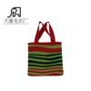 Bolsa tejida portátil de Amazon 2023, estilo coreano, con puntos, colores transfronterizos, sencilla, para estudiantes, creativa, para compras.