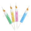Venta al por mayor Creativo Color Romántico Cuatro Monzones Vela de Cumpleaños Caja de PVC Suministros para Decoración de Pastel de Fiesta Navideña