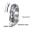 Anillo giratorio martillado simple para hombre estilo europeo y americano Venta al por mayor Anillo de boda para hombre Artículo de venta caliente Amazon Shein