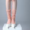 Calcetines Finos de Color Sólido a Media Pantorrilla, Calcetines de Malla Estilo Japonés para Niñas, Calcetines Largos Cómodos y Transpirables, Ultrafinos