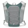 Nueva bolsa deportiva exterior transfronteriza, ligera y diseñada para reducir la tensión, con un diseño de chaleco de running y mochila de bloques de color, con características resistentes al agua y al agua para uso todoterreno