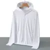 Ropa de Protección Solar de Seda de Hielo para Exteriores UPF50+ para Mujer, Mangas Largas, Estilo Nuevo, Anti-UV, Transpirable, Ropa de Protección Solar para Pesca para Hombre, Verano