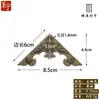 Chengyu protección de esquina de cobre código de esquina accesorios antiguos chinos cobre de murciélago de una cara cobre vivo de muebles clásicos