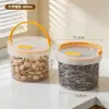 Recipientes de armazenamento herméticos de grau alimentício BNBS, disponíveis em vários tamanhos, com tampas de travamento para evitar umidade e poeira, ideais para armazenamento e porcionamento na cozinha