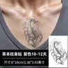 Pegatina de Tatuaje de Escorpión Oscuro Realista Herbal Semi-Permanente Impermeable Antebrazo Muñeca Tótem Personalizado Tatuaje Simulado