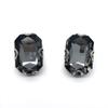 Punto al por mayor Taladro de garra octagonal largo de cristal Vidrio Forma D Garra de oreja Taladro cosido a mano Diadema DIY Ropa Joyería Accesorios