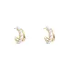 Pendientes de Botón Geométricos de Perlas de Gama Alta de Diseño de Nicho para Mujer, Pendientes Versátiles y de Moda para el Oído, Adornos para el Oído, Venta al por Mayor