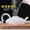 Tetera de vidrio de borosilicato con filtro resistente a altas temperaturas, tetera espesada, tetera de cola de ratón, juego de té, cafetera, tetera de flores