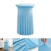 Fundas Elásticas para Mesa Cuidadosamente Seleccionadas para Bodas, Mesas de Cóctel de Hotel, Mesas Redondas Altas Transfronterizas, Faldas de Mesa Elásticas Decorativas Anti-Pilling