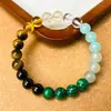 Temu Xiyin TK Explosões Transfronteiriças Citrino Verde Natural Malachite Malachite Olho de Tigre Pulseira em estoque Atacado