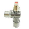 Válvula Triangular Acero Inoxidable 304 Todo Cobre Alto Flujo Válvula Triangular Interruptor Calentador de Agua 6 Puntos a 4 Puntos Recto Bola Extendida