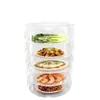 Cubierta de Aislamiento para Alimentos, Cubierta para Verduras, Cubierta de Mesa Anti-Moscas y Anti-Mosquitos, Cubierta a Prueba de Viento y Polvo, Apilable con Cubierta para Alimentos y Plato