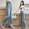 Ropa para Niños Jeans para Niñas para Niños Mayores 2026 Nuevos Pantalones Casuales de Primavera y Otoño Alta Elasticidad Pantalones de Pierna Recta