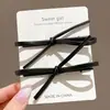 Presilha de cabelo retrô única, doce e legal, para mulheres, presilha simples de alto valor estilo francês para franja, acessório de cabelo de presilha para franja personalizado e estiloso
