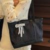 Bolsa Feminina da Moda para Deslocamento Grande Capacidade Verão 2025 Nova Bolsa de Aula para Estudantes Universitárias Bolsa de Ombro Casual Bolsa Tote