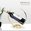 Estante de vino para el hogar, estante de vino decorativo, soporte para botellas de vino, estante de vino de estilo europeo, estante de vino para el hogar, pieza decorativa