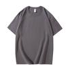 Transmissão ao Vivo Popular Peso Pesado 220Gt Camiseta Gola Redonda Penteada Justa Siro-Fiado High-End Confortável Cor Pura Manga Curta Pode Ser Personalizada