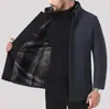 Abrigo para Hombre 2023 Chaqueta Gruesa de Otoño e Invierno Cuello Chaqueta de Lana para Hombre Talla Grande Abrigo de Lana Ropa para Hombre