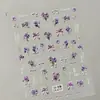 Pegatinas para Uñas Florales Estilo Chino Nuevo Transfronterizas, Pegatinas para Uñas en Relieve de Flor de Peonía Perla Estilo Antiguo Tridimensional, Modelo Ca