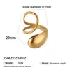 Anillo de Acero Inoxidable con Forma Especial Europea y Americana Taina para Mujer Diseño de Nicho Versátil Anillo de Acero de Titanio Joyería de Lujo Ligero de Gama Alta