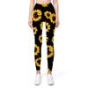 Leggings Esportivos de Impressão Digital 3D de Trevo de Quatro Folhas para Yoga, Fitness, Pernas Finas, Calças Apertadas nos Quadris