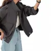 Ropa de mujer, estilo Dongdaemun coreano, moda de alta calidad para principios de primavera, chaqueta corta con cordón y cuello mao estilo Hong Kong