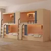 Cama de Solteiro em Hostel Cama de Apartamento Dormitório Estudantil Cama de Solteiro em Madeira Maciça Hotel de E-Sports Cama de Solteiro Cápsula Espacial